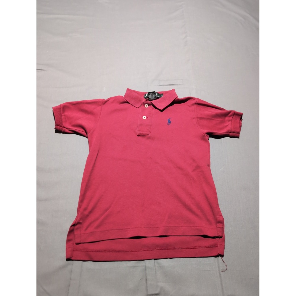 Ralph‎ Lauren Polo Shirt Kids Size 6 Red Pony Logo Made in USA